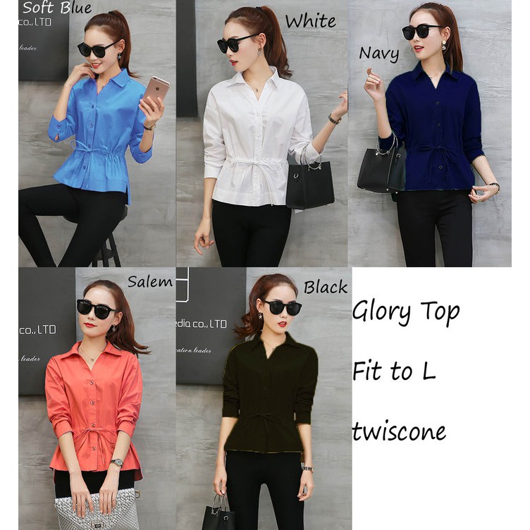 GLORY TOP   PAKAIAN Baju-set-taffy-blouse-and-pants-BAJU-CELANA-VIVALDI-ASLI-BLOUSE-TAFFY-PANT L3Z7
