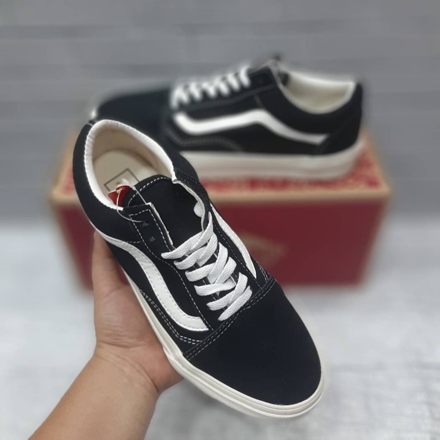 [ BISA COD ] Sepatu Vans Oldskool Black White OG Size 39-43 Premium Quality Made In China BNIB