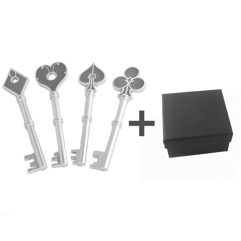 NEEDWAY Residen Evils 4Pcs Untuk Pria Untuk Fans Key Holder Gantungan Kunci Kunci Hati