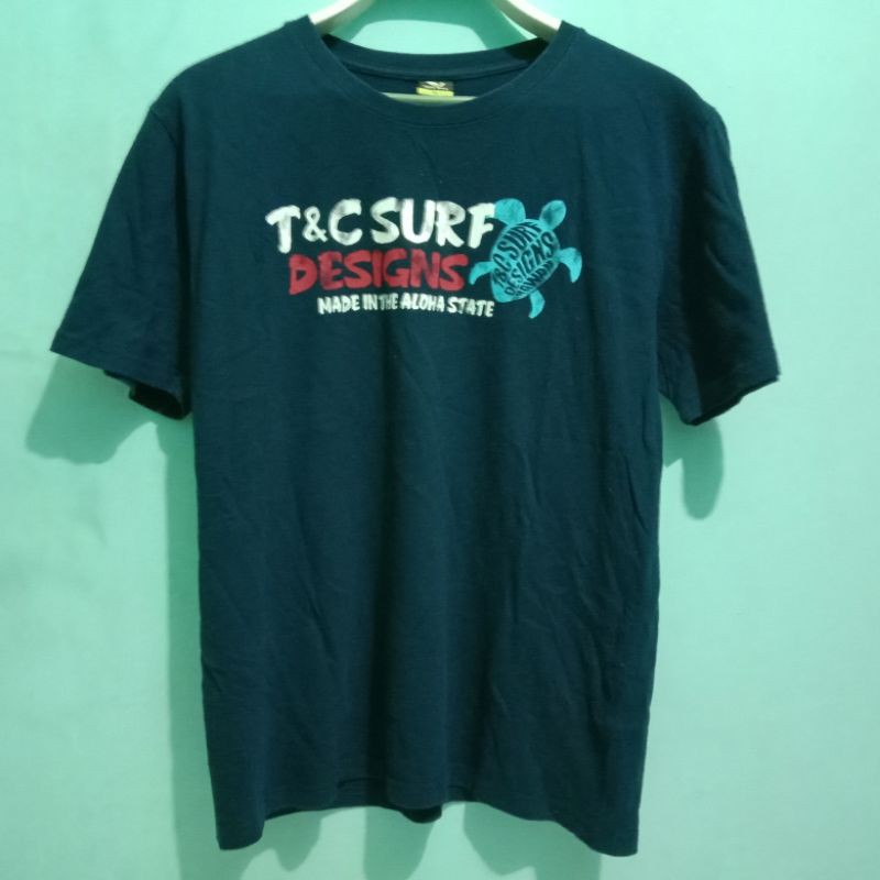 T AND C SURF SKATEBOARD ORIGINAL SECOND BRANDED THRIFT PRELOVED KAOS BEKAS VINTAGE RARE NAVY