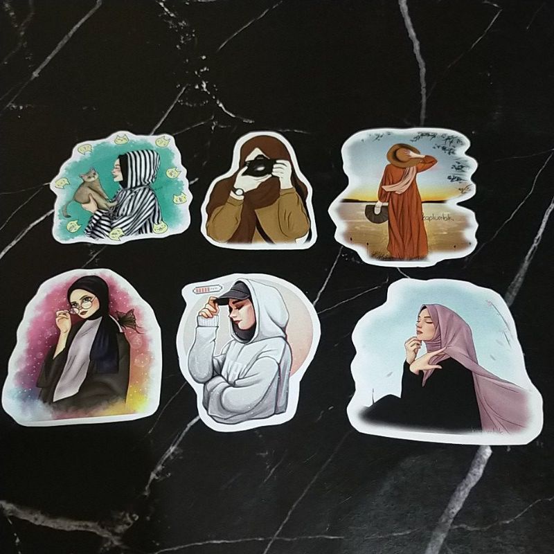 

Sticker Aesthetic Hijabers 01