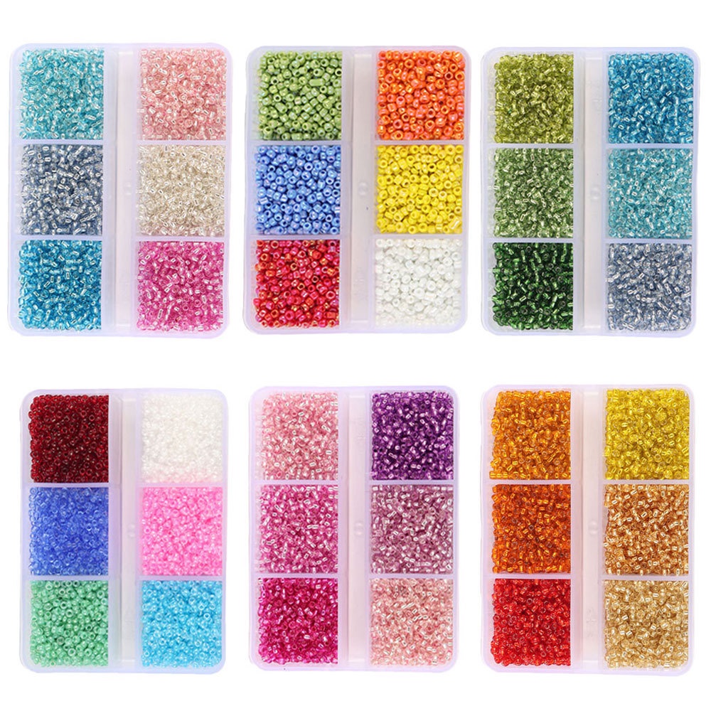 2mm bahan craft aksesoris strap mask gelang kalung 2800 pcs Beads Kit