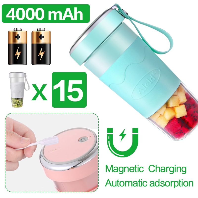 Aleld Juicer Portable Electric Magnetic Charging Mini Juice Cup Mini Murah Blender Juicer Murah