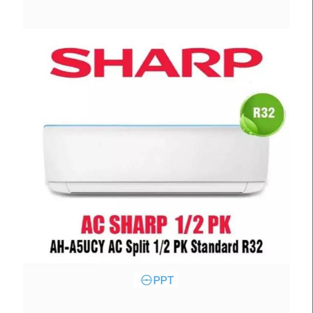 AC SHARP 1/2 PK AH-A5UCY TURBO COOL SERIES R32 0,5PK GARANSI 10 TAHUN