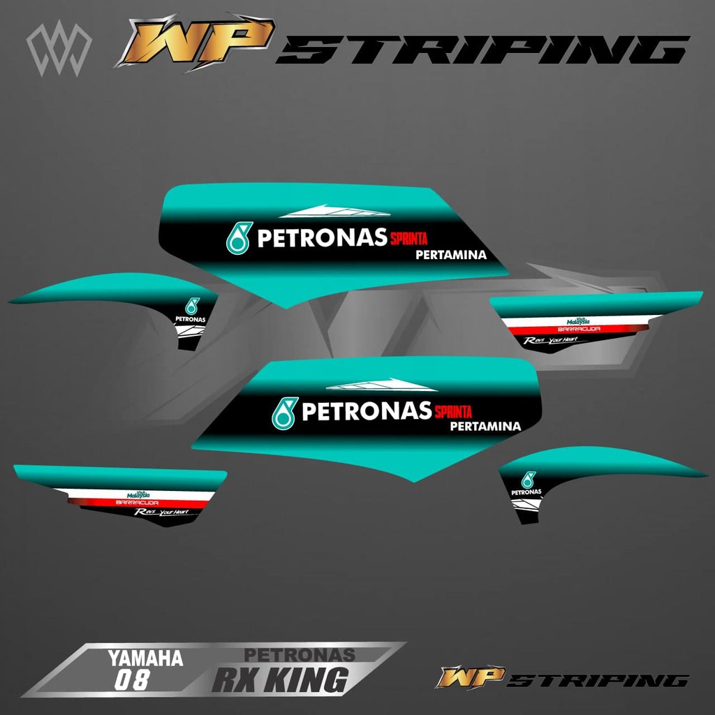 STRIPING RX KING - STIKER VARIASI LIST SKOTLET MOTOR YAMAHA RX KING - 08