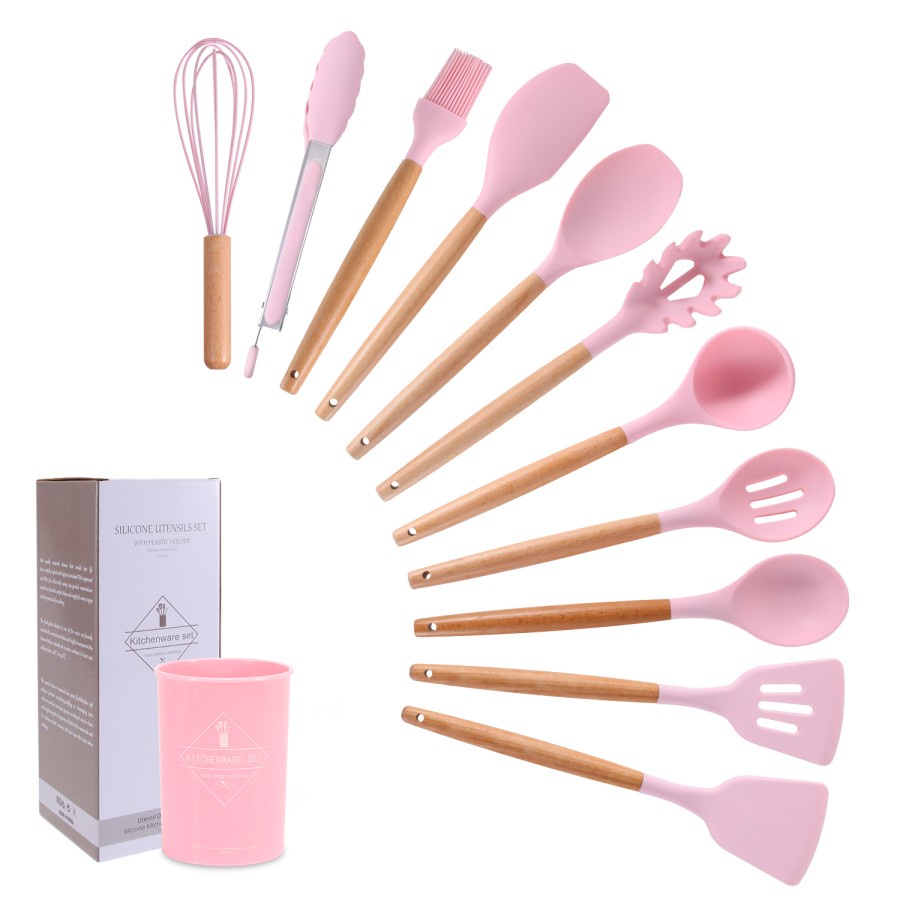 Sepatula 12 in 1 Alat Masak / Peralatan Masak 12 in 1 SET Silicone Kitchen Set Spatula-3