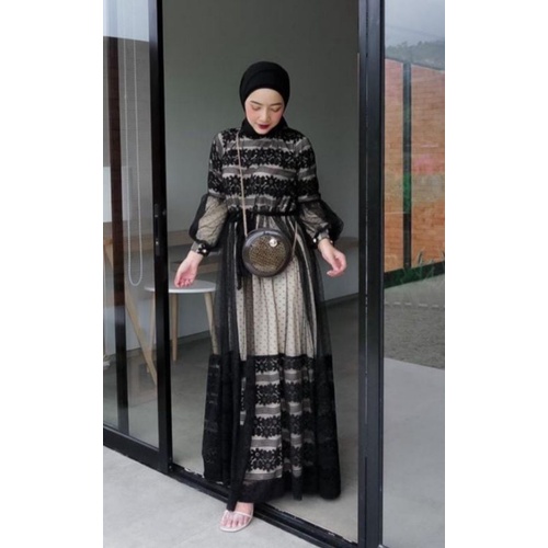 BUSUI  SIAP KIRIM  gamis pesta tangan balon by ozias