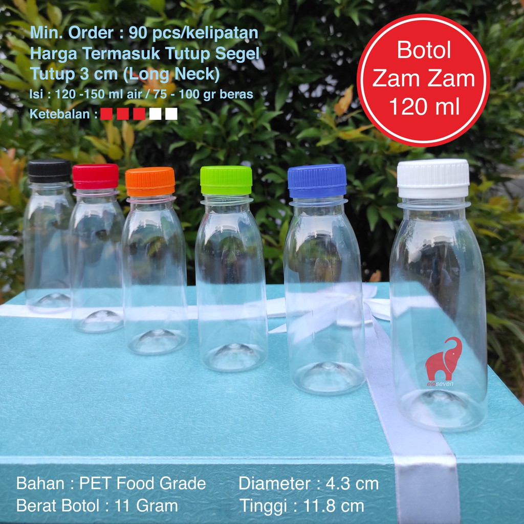 MURAH BOTOL PLASTIK 125 ML 125ML 150 ML 150ML ISI 120 FREE KARDUS / BOTOL PUDOT / BOTOL ZAM ZAM /