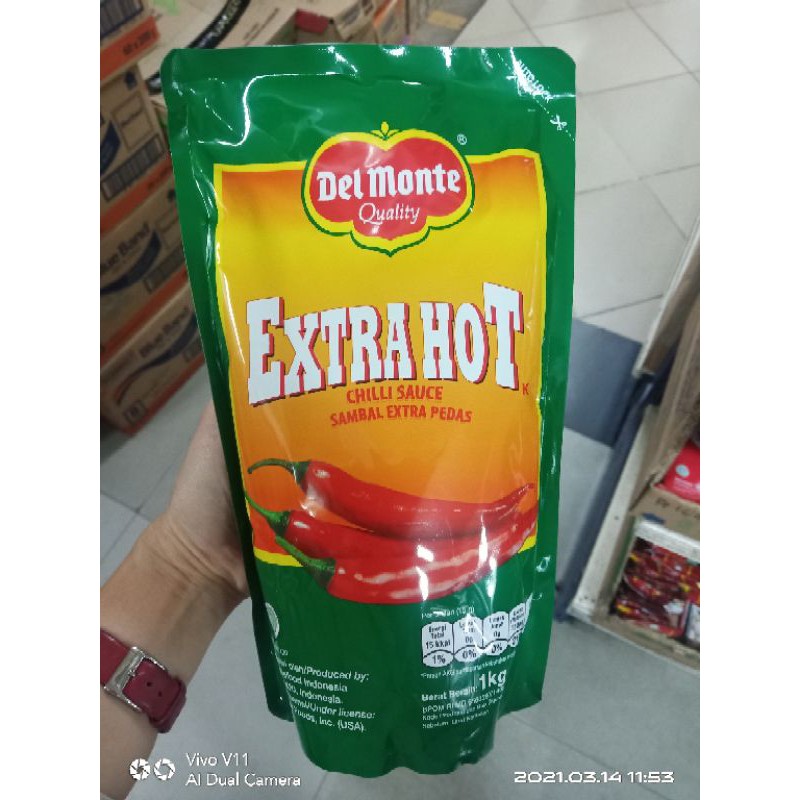 

DEL MONTE sambal extra pedas 1kg - extra hot chilli sauce