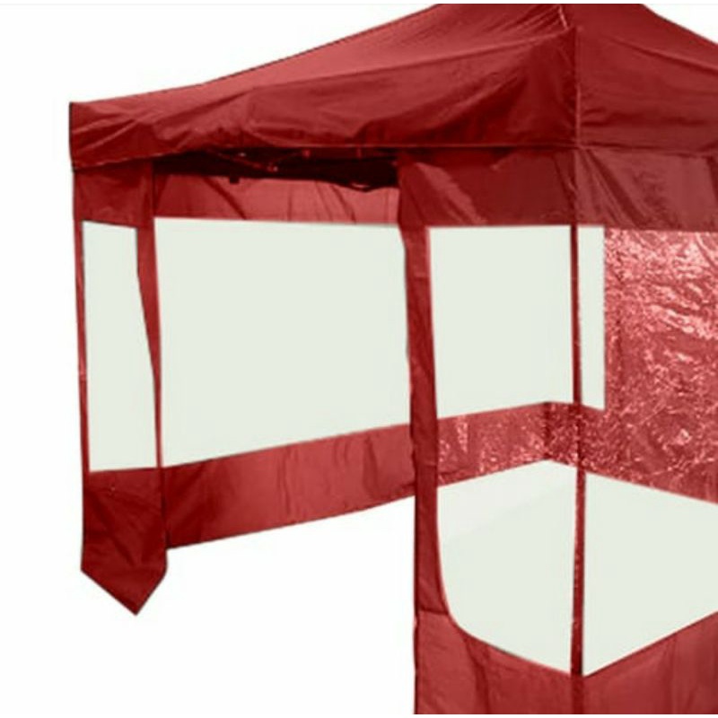 SOLEIL 3X3 MTR TENDA GAZEBO WITH SIDEWALL HIJAU/ACE FOLDING TENT W/ SIDEWALL 3X3 MTR GREEN