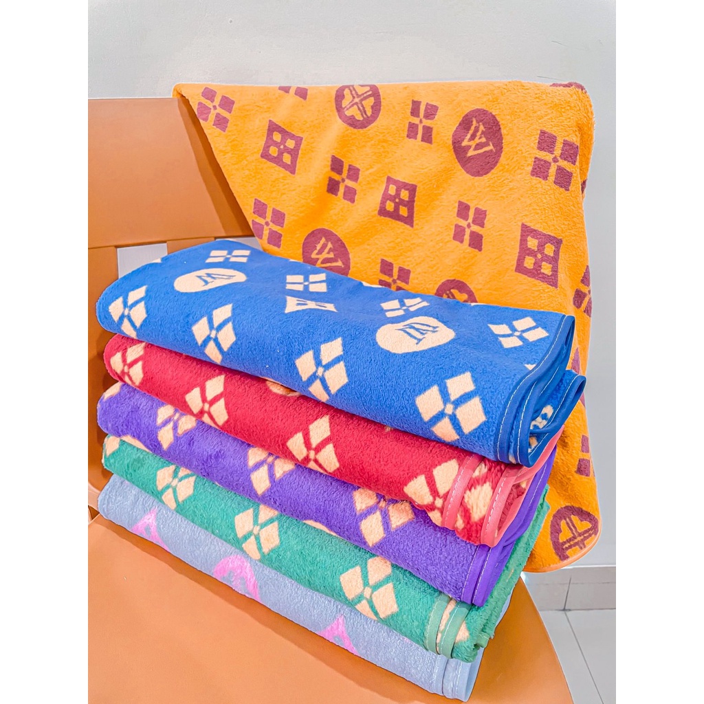Handuk mandi Dewasa Microfiber Tebal Handuk 70cmx140cm daya serap tinggi dan lembut Import