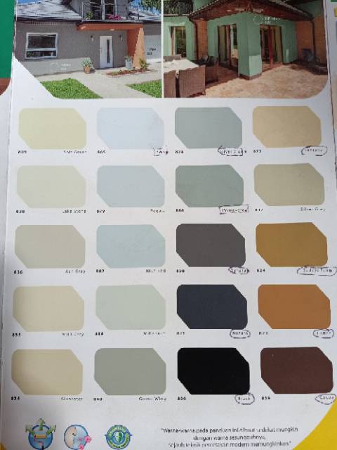 Katalog Warna  Cat  Envi  Desain Rumah Idaman