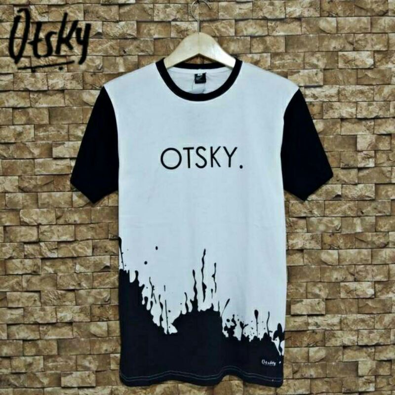 Kaos OTSKY Putih corak