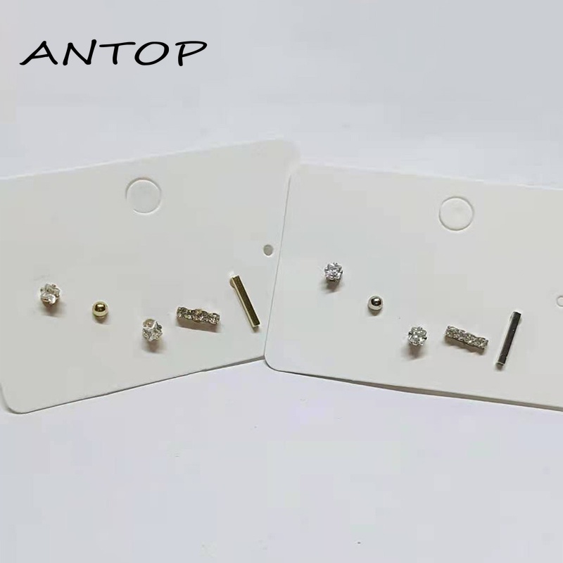 5Pcs Tindik Anting Set Fashion Anting-Anting Untuk Tindik S925 Non Menodai Untuk Wanita Hypoallergenic ANTOP