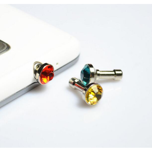 Earphone Jack Plug (Dust Plug) Diamond Pluggy Plugy