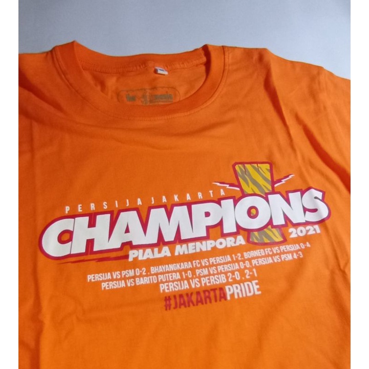 Kaos Persija Champion | Tshirt Persija Champion Piala Menpora