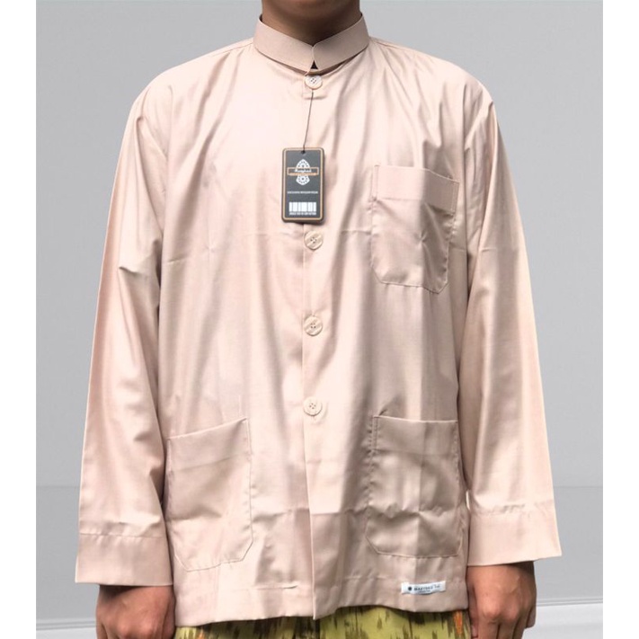 Baju Koko Masyhad Collection Model Haibah coklat Susu / Koko Habaib / Koko Haibah Lengan Panjang