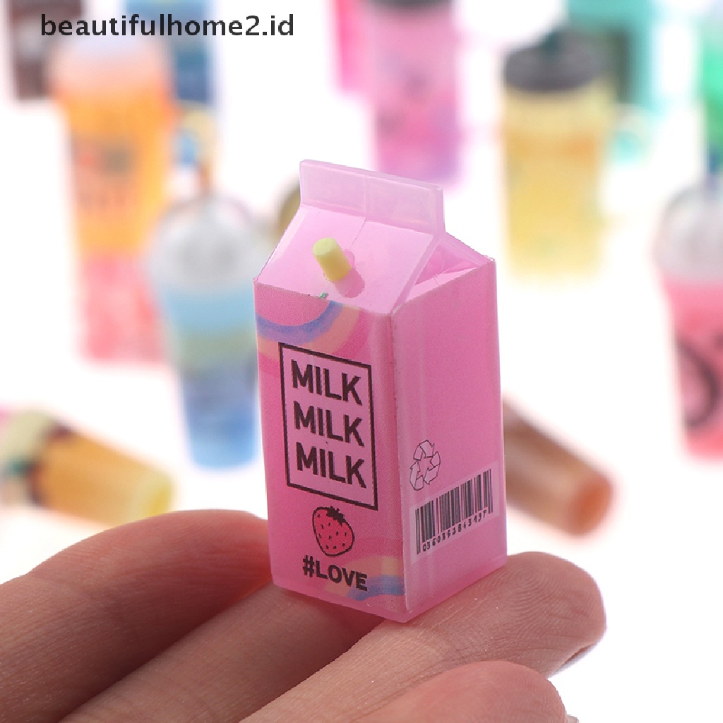 [beautifulhome2.id] 3Pcs/set 1:12 Dollhouse Miniature Drink Bottles Juice Drink Doll Kitchen Toy ID