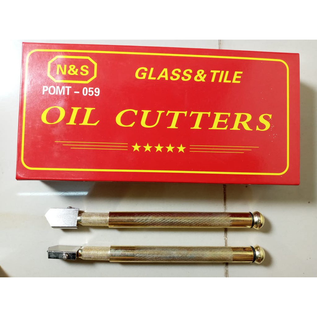 Pisau Potong Kaca N &amp; S / CUTTER GLASS/OIL GLASS CUTTER