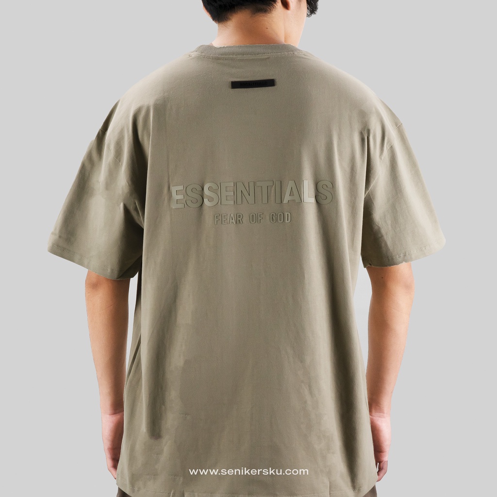 Essentials FOG Pistachio Backprint Tee