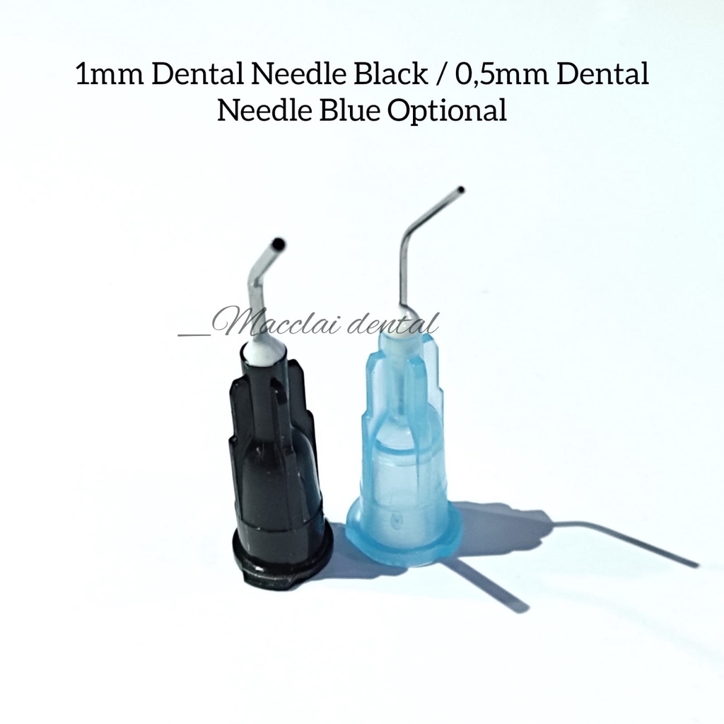 DENTAL REFILL TIPS TIP ETCHING / COMPOSITE FLOW 1 MM (BLACK) / 0,5 MM (BLUE)