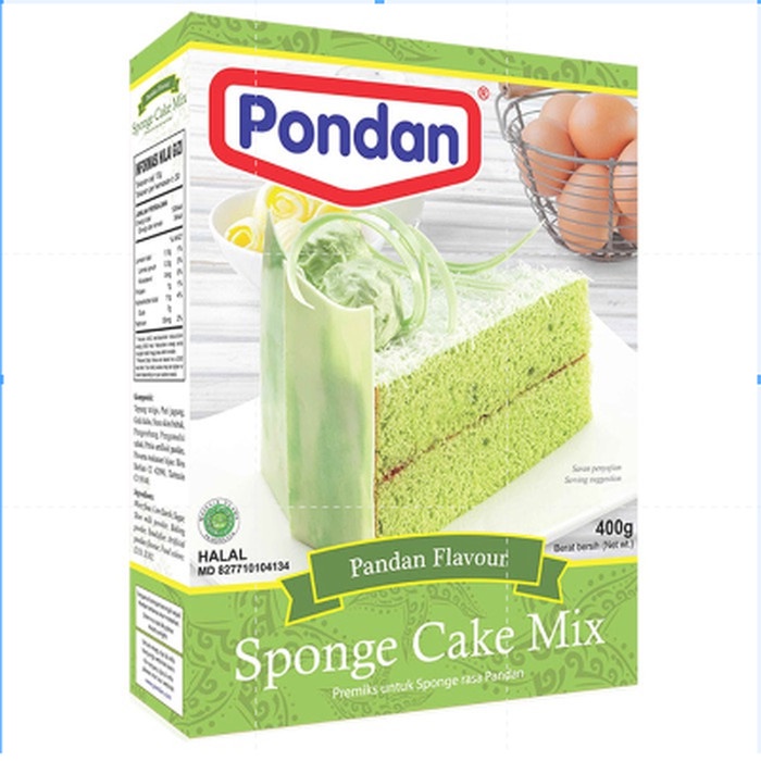 

Pondan Cake Mix Special Pandan 400 Gr