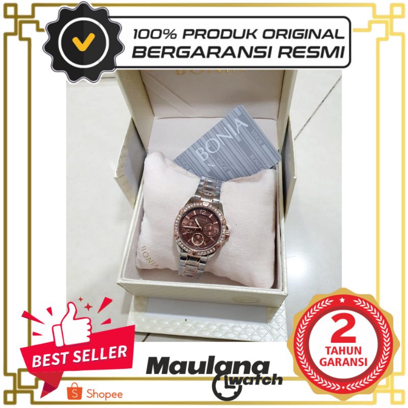 JAM TANGAN PRIA WANITA | RANTAI | KULIT | KARET | MURAH | Wanita - Bonia tesoro BNB10296 merah free 