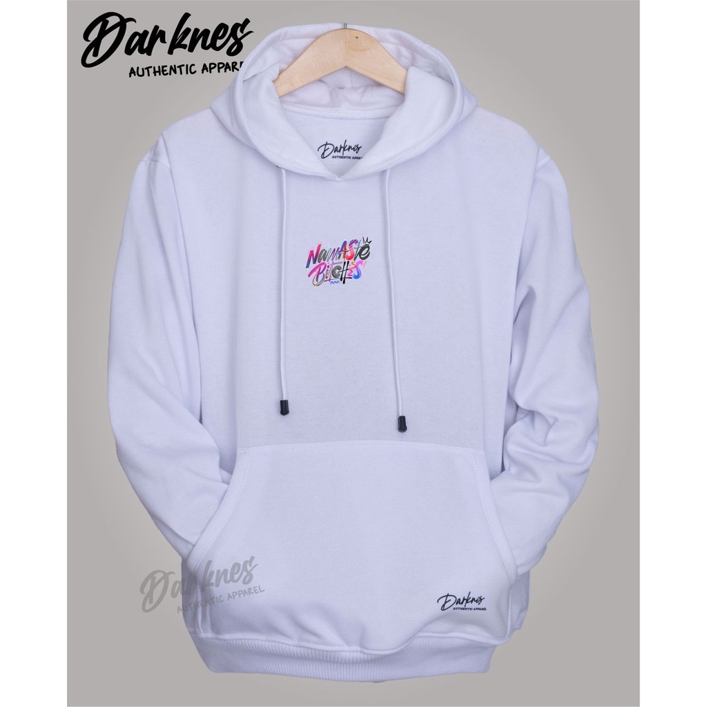 Hoodie Putih Original Distro Namaste Bitches Bahan cotton Sweater Hodie Pria Wanita Distro Premium B