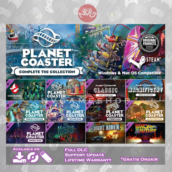 Planet Coaster Complete The Collection All DLC PC GAME ORIGINAL