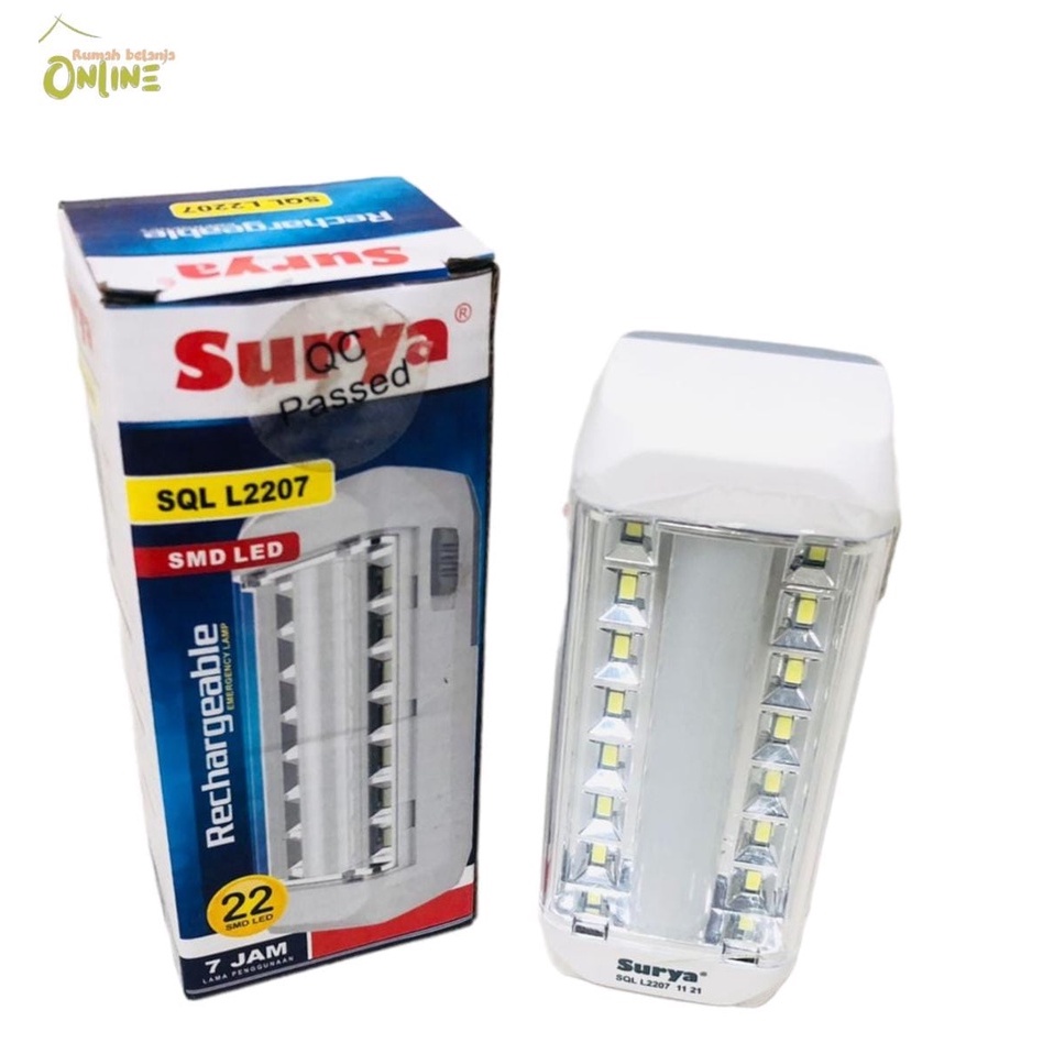 Lampu Penerangan Senter LED Emergensi darurat / Emergency Lamp Merk Surya SQL L-2207