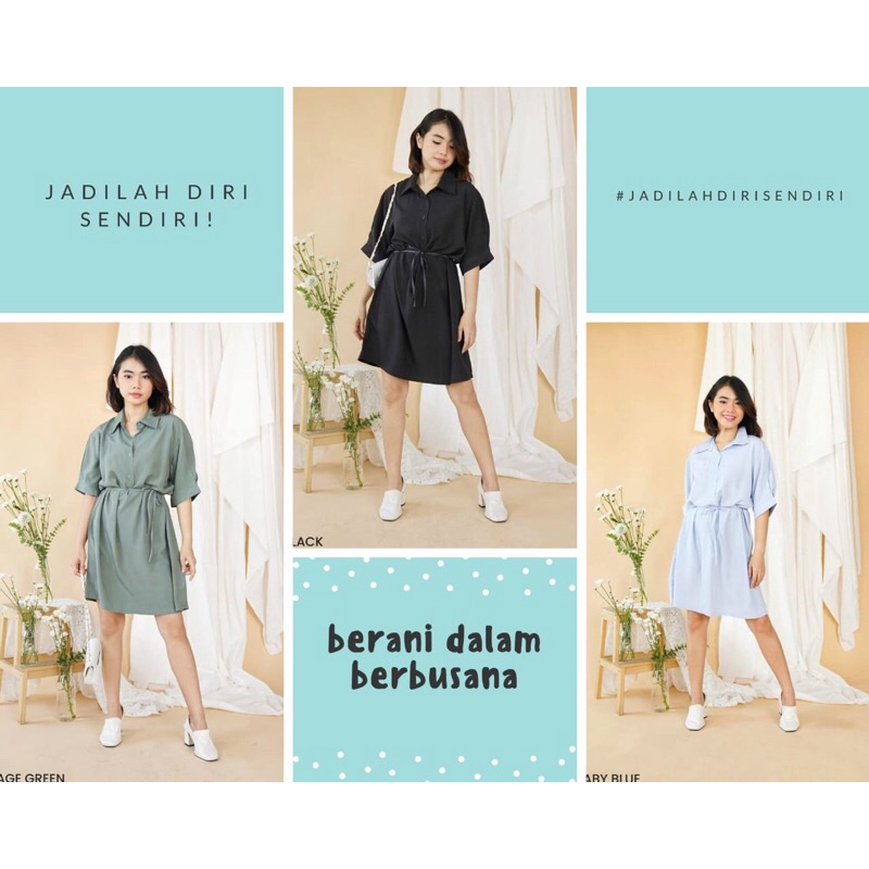 DRESS KEKINIAN 2022 OUTFIT ALA KOREA TSHIRT DRESS LOOSE BUSUL