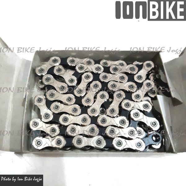 Chain Rantai KMC X10 Silver 10 Speed - Rantai 10sp KMC By Polygon Murah - Performa Lebih Halus - Ran