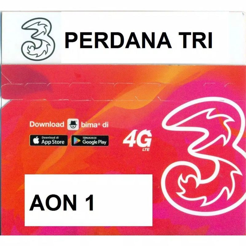 kartu perdana sp kuota tri aon 1gb