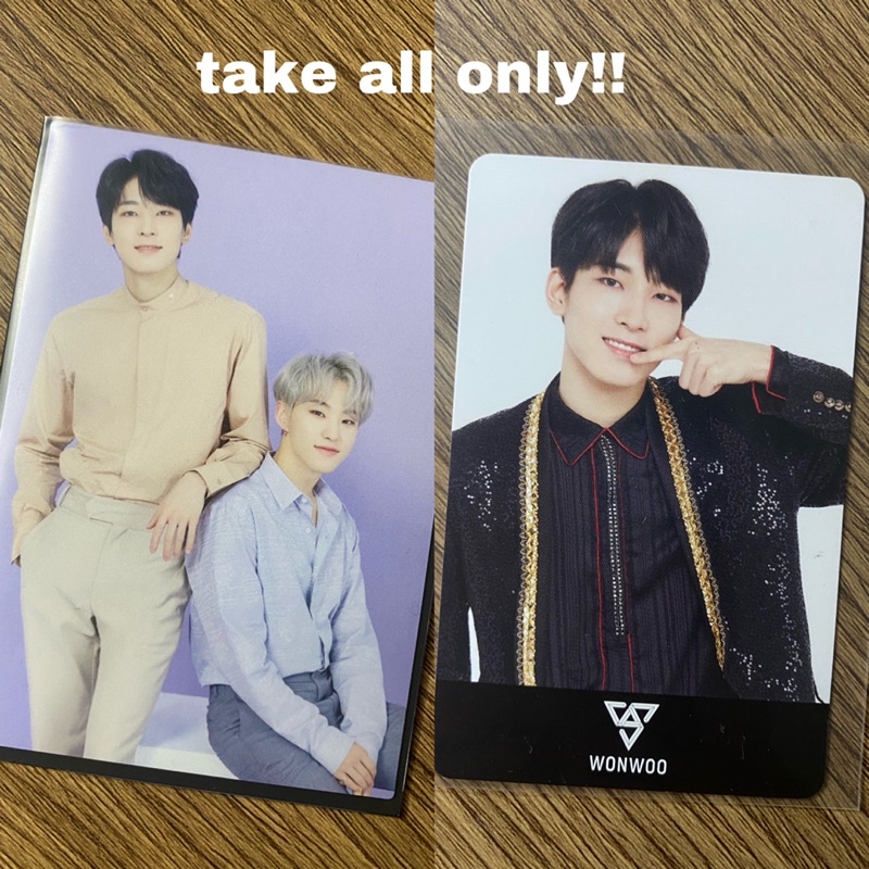 TRADING CARD (TC) Hoshi Wonwoo seventeen dome tour japan + Wonwoo japan card