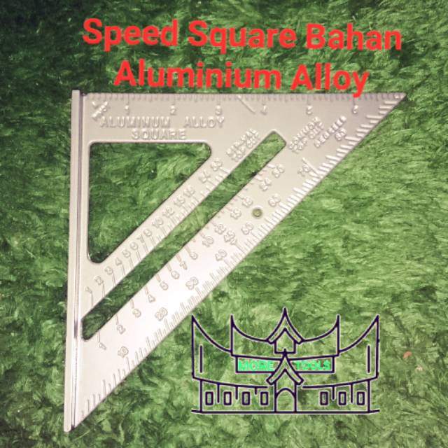 

Speed Square 7" Rafter Woodworking Pengaris Segitiga Siku Alumunium Alloy