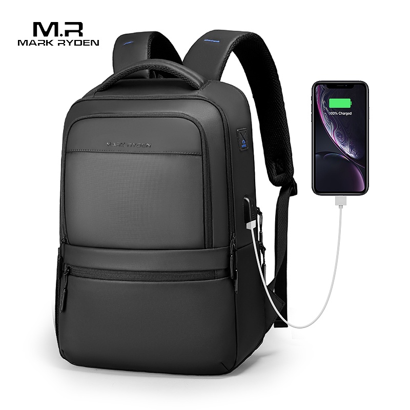 MR9103SJ Tas Mark Ryden Ransel Pria Cowok Laptop 15.6 USB MR9103 SJ