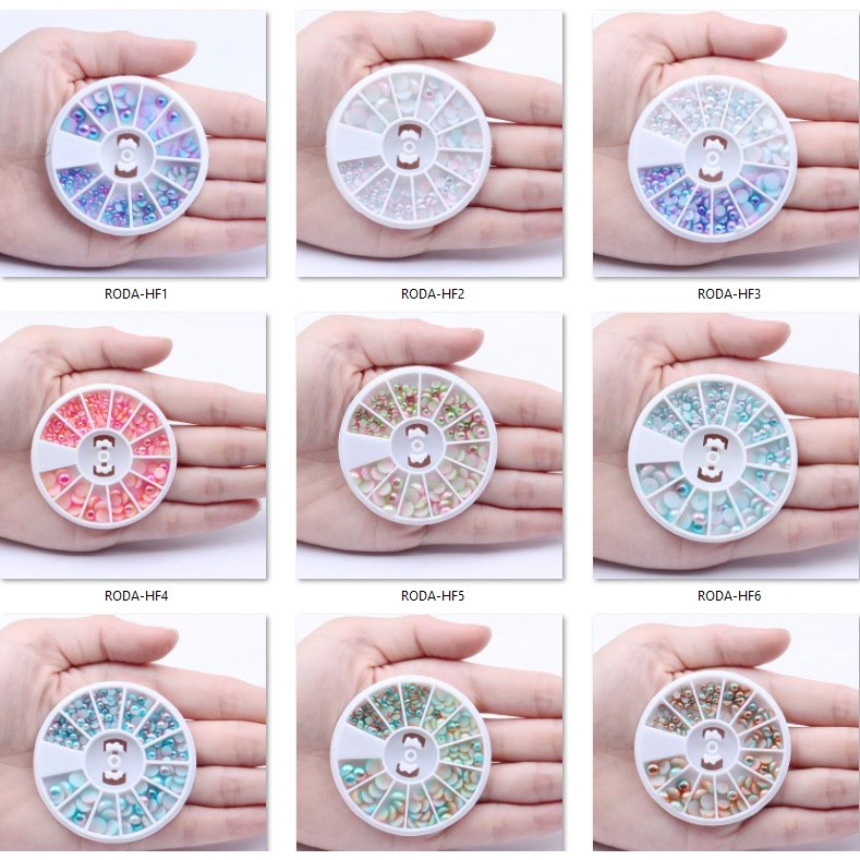 CSP091 – Manik Mutiara Pearl Kristal / Hiasan Make Up / Nail Art Cosplay