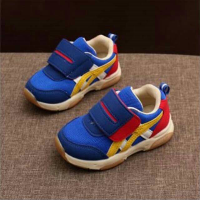 SALE CUCI GUDANG SEPATU ANAK IMPORT ASICS BLUE