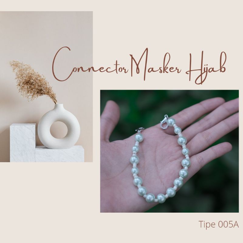 Konektor Masker Hijab - Pengait Masker Hijab - MaskerHijab - Tali Masker - Pengikat Masker Tipe 005A