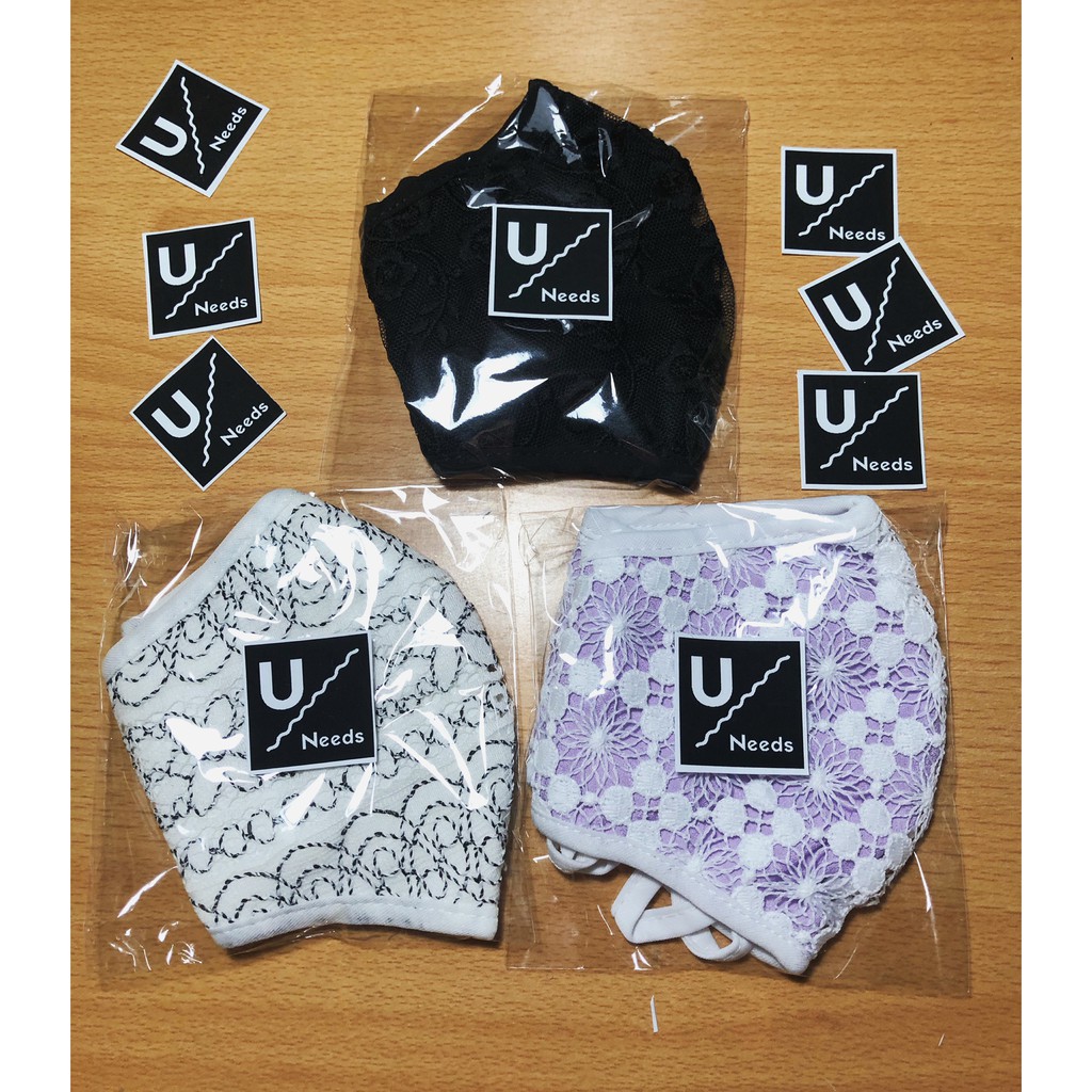 MASKER KAIN 3PLY (Katun + Lace)