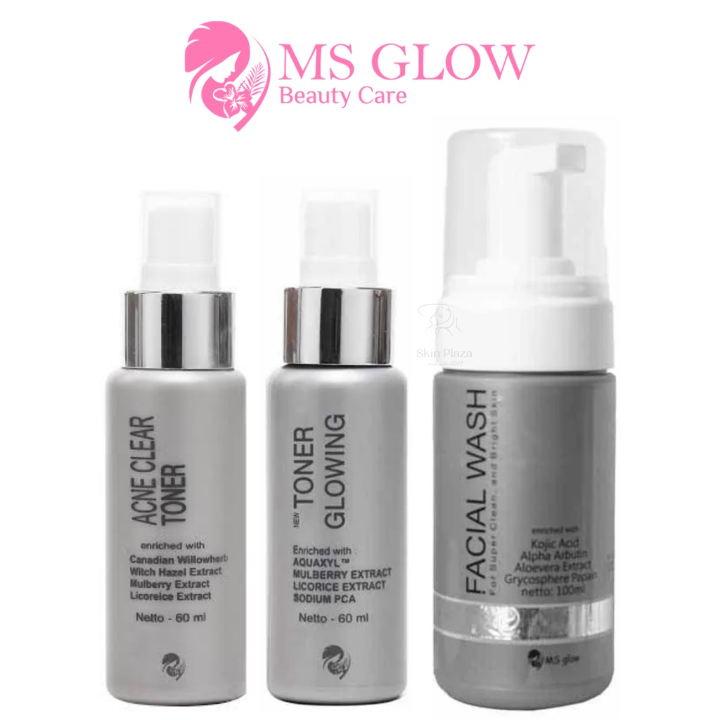 MS GLOW Face Toner Acne | Facial Wash | Glowing Toner Wajah