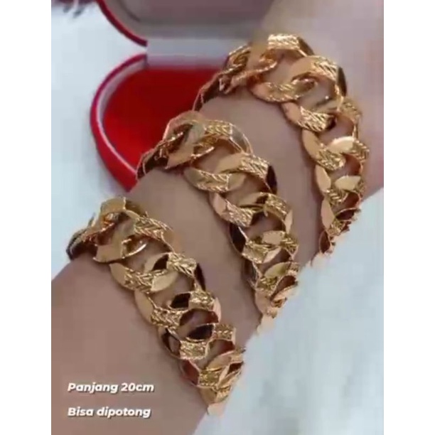 GELANG SISIK NAGA GOLD PLATED