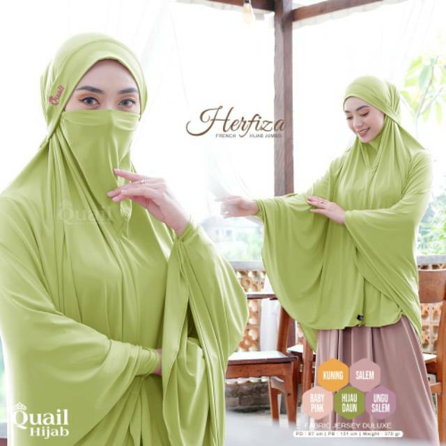 Hijab Jumbo Herfiza ORIGINAL Quail