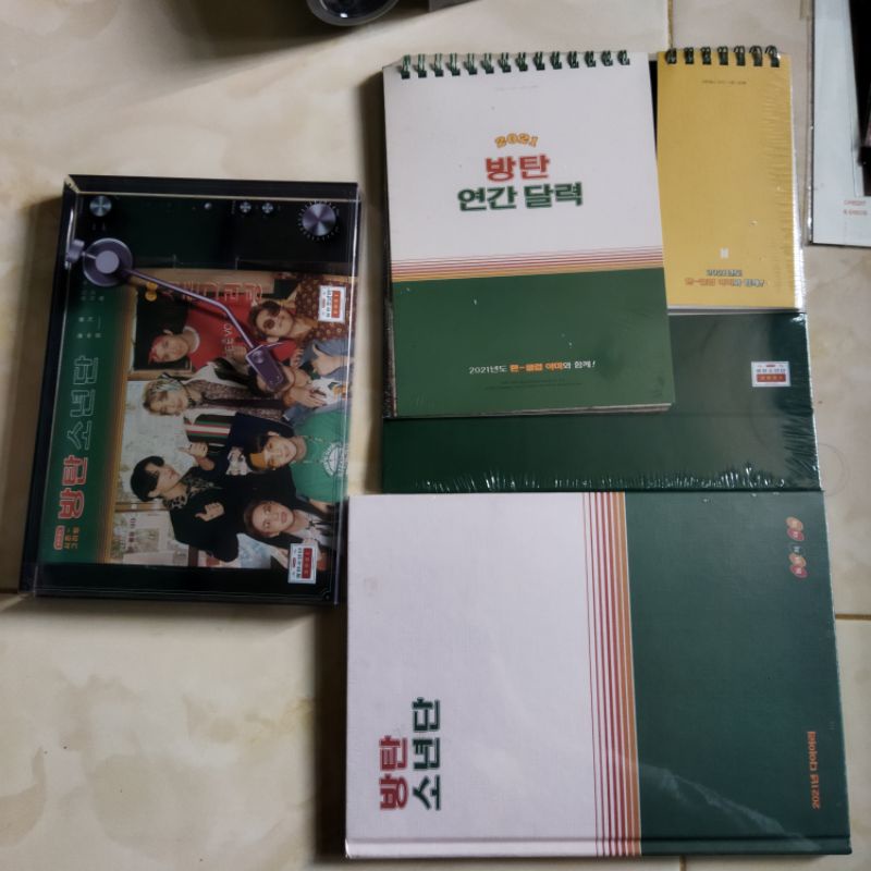 Season greeting BTS 2021 desk official calender diary mini poster sealed
