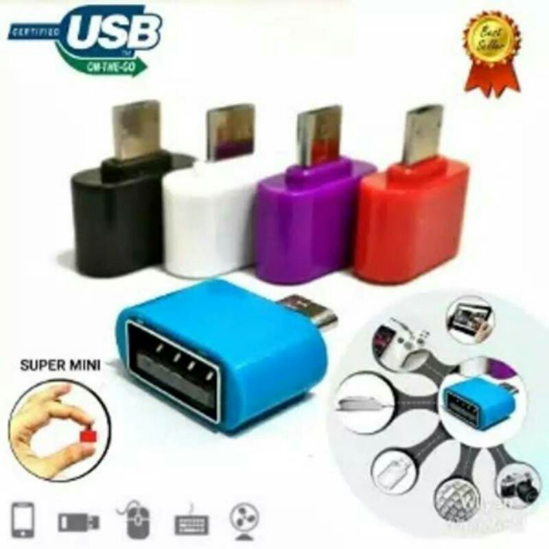 Micro Smart USB OTG Android / USB OTG Mini - ( Warna RANDOM)