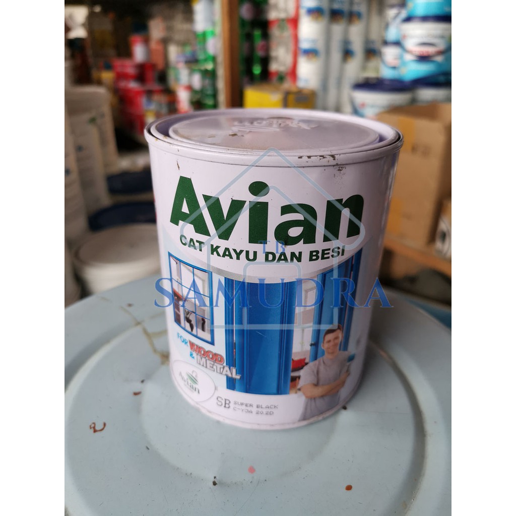 Cat Besi Dan Kayu Avian Brands WARNA BIRU Ungu 1kg Liter Murah Berkualitas Terlaris