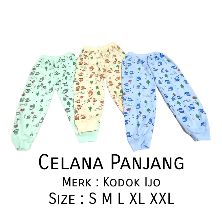 [6pcs] CELANA BAYI PANJANG FULLPRINT