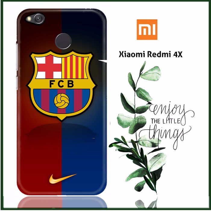 Fc Barcelona Logo Walpaper X3138 Xiaomi Redmi 4X Full Print 3D Case