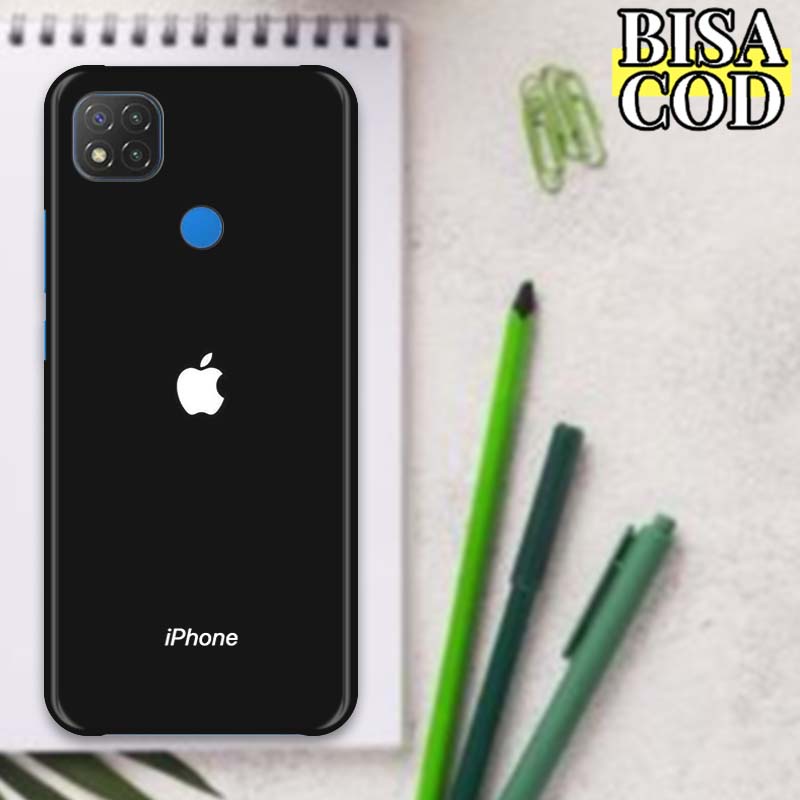 Case Xiaomi Redmi 9C Fashion 2 iPhone Series - Softcase Glass Kaca Hardcase Casing Hp Kesing Hp Casi