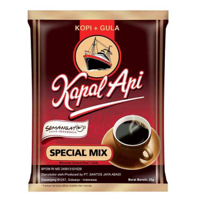 

Kopi kapal api 1 saset